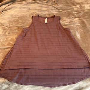 Purple Lulu lemon high low tank